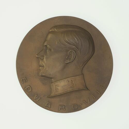 Medal struck in anticipation of the Coronation of Edward VIII