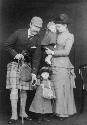 The Duke and Duchess of Connaught with their children, 1883 [in Portraits of Royal Children Vol. 31 1883-1884]