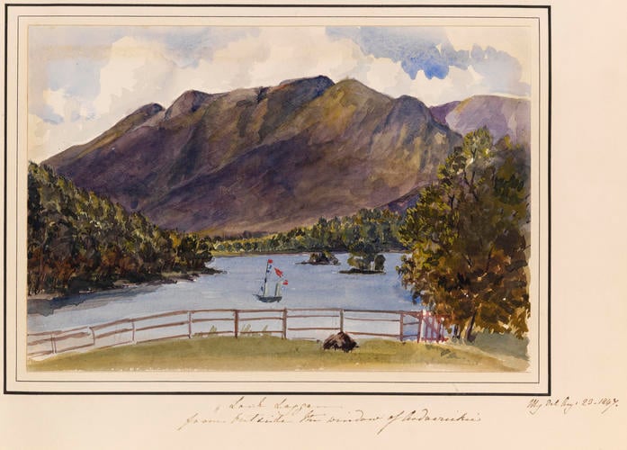 Item: Loch Laggan from outside the window of [Ardverikie]