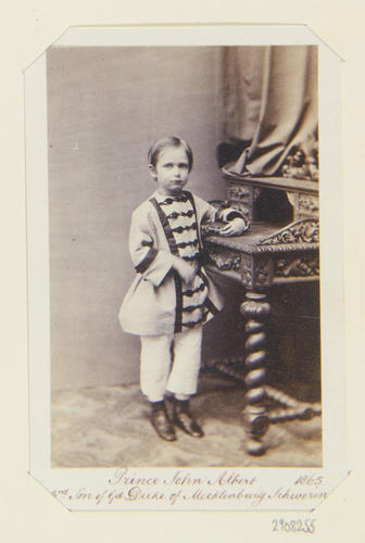 Prince Johann Albrecht (1857-1920), third son [sic] of the Grand Duke of Mecklenburg-Schwerin