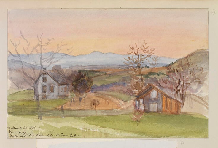 Master: SKETCHES BY QUEEN VICTORIA II
Item: From my Balcony of Villa Hohenlohe