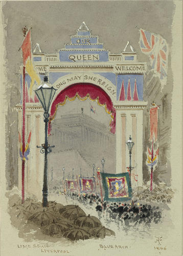 The Queen's visit to Liverpool, 11 to 13 May 1886: the Blue Arch