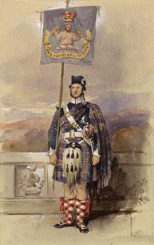 A standard-bearer to the Duke of Atholl's Guard