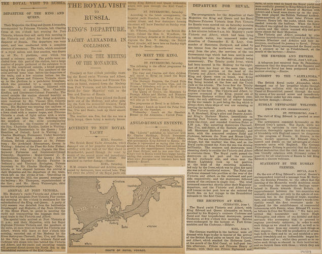 Newspaper extracts about the State Visit to Reval, June 5-14 1908 Newspaper extracts about the State Visit to Reval, June 5-14 1908