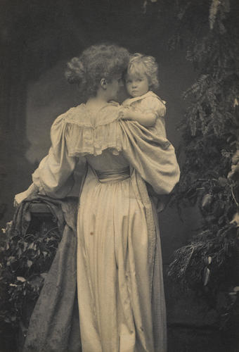 Violet Manners, Duchess of Rutland (1856-1937) and child
