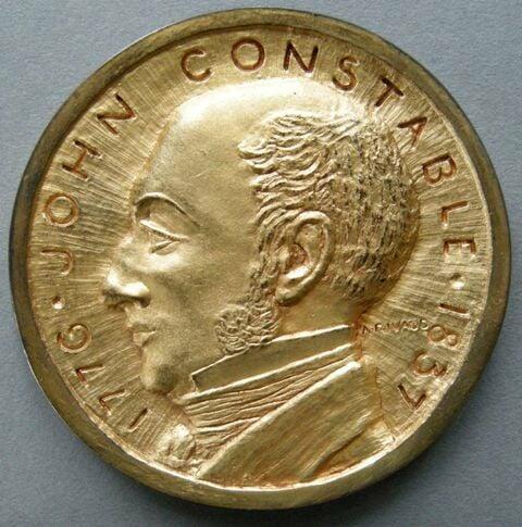 France. Medal commemorating an exhibition of the work of John Constable at the Musée du Louvre, Paris, 1938 France. Medal commemorating an exhibition of the work of John Constable at the Musée du Louvre, Paris, 1938