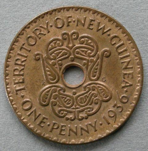 New Guinea. Penny, 1936