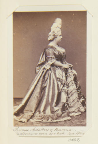 Princess Adalbert of Bavaria (1834-1905), in a costume worn at a ball