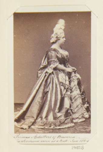 Princess Adalbert of Bavaria (1834-1905), in a costume worn at a ball Princess Adalbert of Bavaria (1834-1905), in a costume worn at a ball