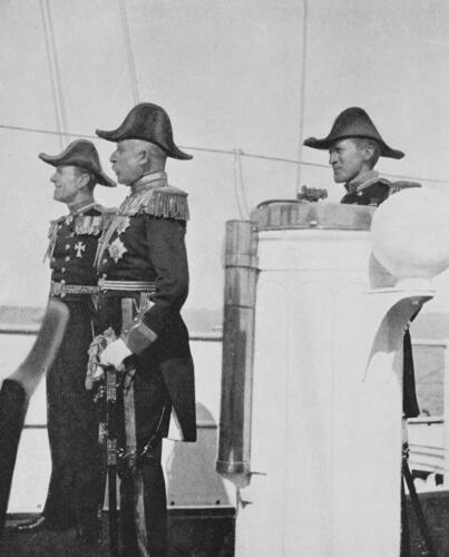 Commodore Keppel, Duke of Connaught and Commodore Crampton