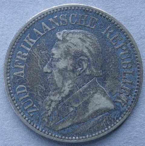 South African Republic. Halfcrown, 1893