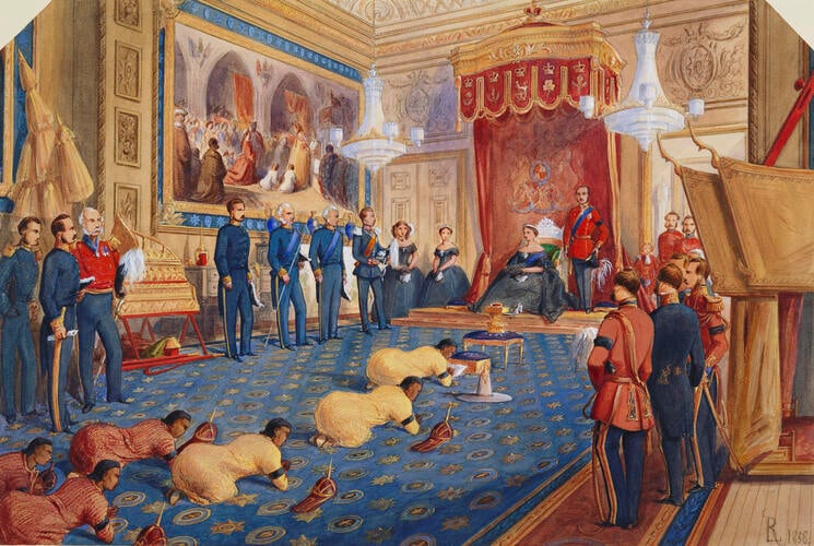 Reception of the Ambassadors from the King of Siam, 19 November 1857