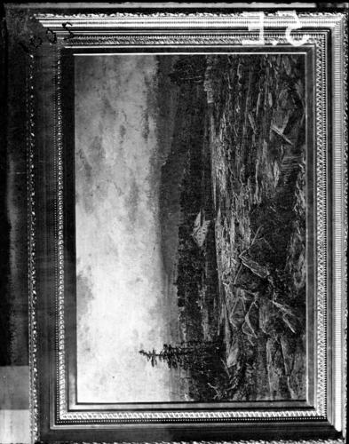 Glass plate negative of The Last Day of the Drought Glass plate negative of The Last Day of the Drought