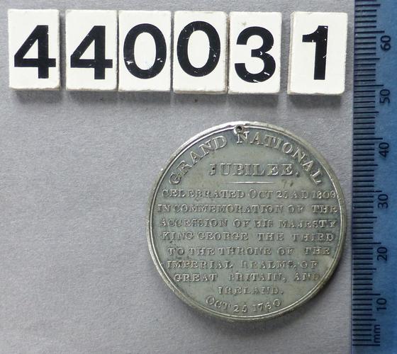 Medal commemorating the Golden Jubilee of the Reign of George III