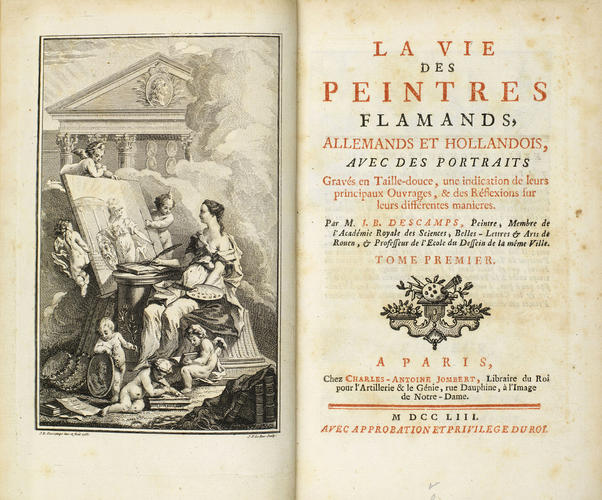 La vie des peintres flamands, allemands et hollandois . . . ; v. 1 / par M. J. B. Descamps La vie des peintres flamands, allemands et hollandois . . . ; v. 1 / par M. J. B. Descamps