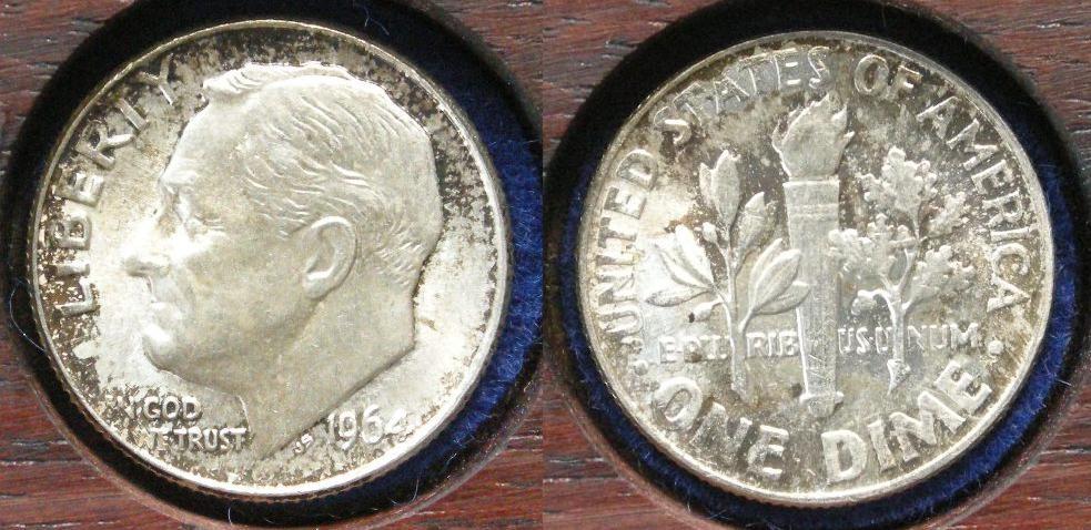U. S. A. Ten cents, 1964 U. S. A. Ten cents, 1964