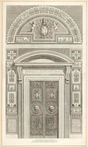 Master: Logge di Rafaele nel Vaticano
Item: The door at the north end of the loggia