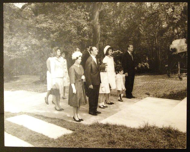 Kennedy Memorial unveiled at Runnymede, 1965