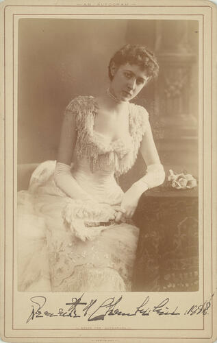 Lady Jeanie Willson Naylor-Leyland when Miss Jeanie Chamberlain (1864-1932)