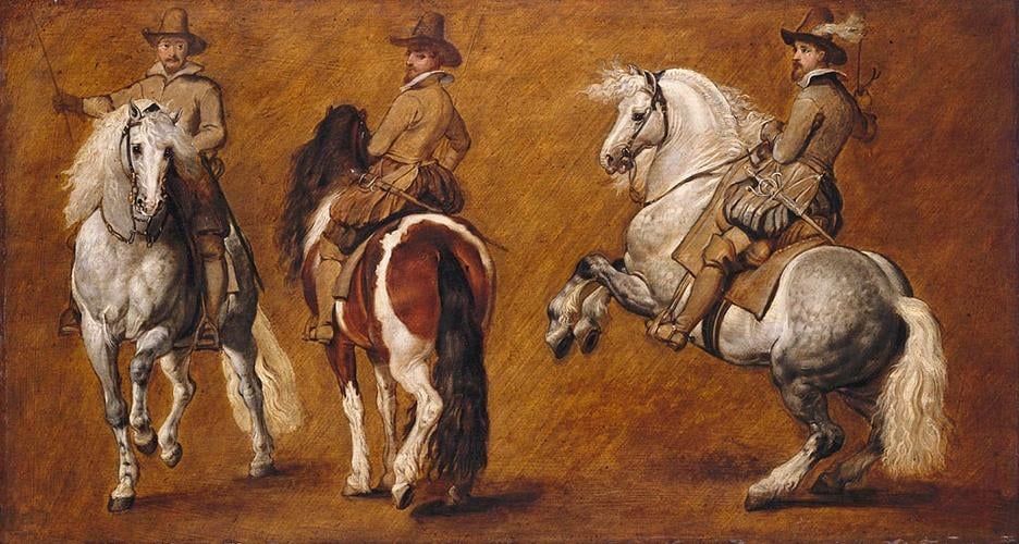 A Study of Horsemen in Three Positions A Study of Horsemen in Three Positions