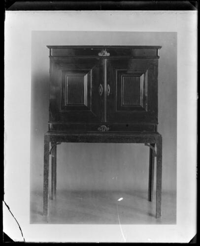 Glass plate negative of a cabinet Glass plate negative of a cabinet