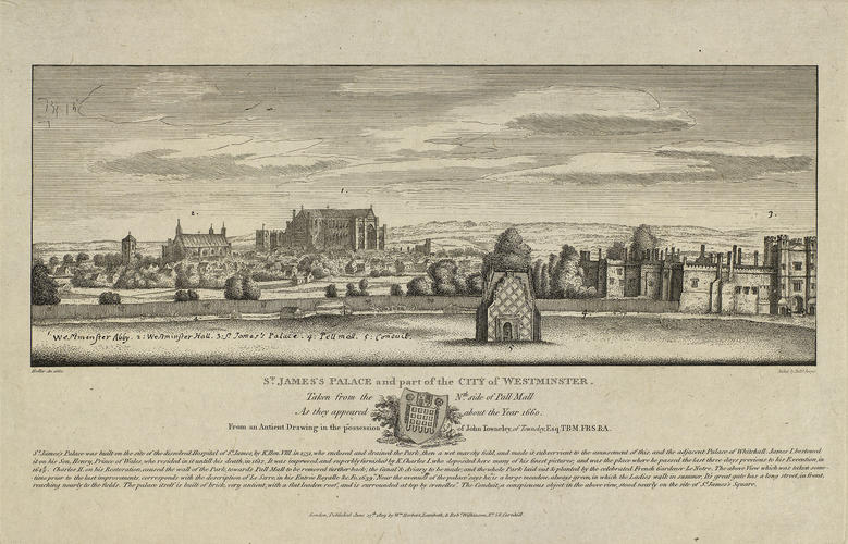 St James's Palace and part of the city of Westminster St James's Palace and part of the city of Westminster