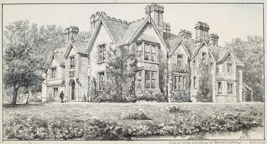 York Cottage from the lake York Cottage from the lake