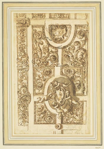 A design for a ceiling in the Palazzo Barberini