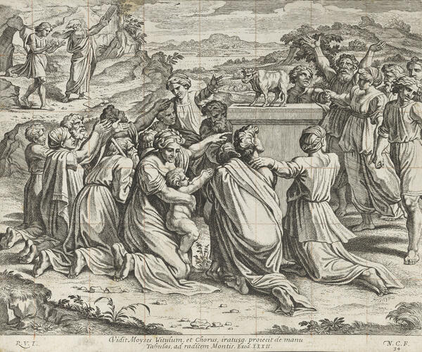 The adoration of the golden calf