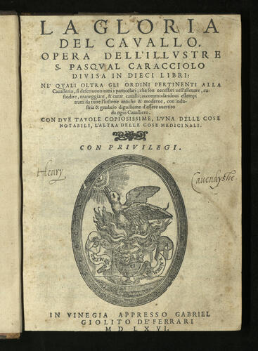 La Gloria del cavallo / Pasqual Caracciolo