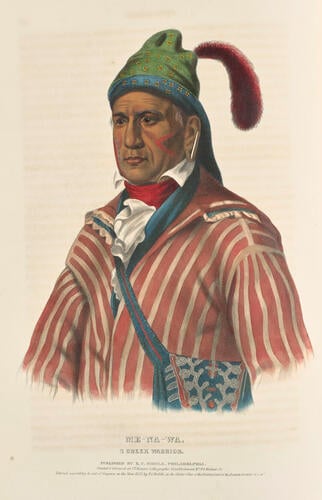 History of the Indian tribes of North America : with biographical sketches and anecdotes of the principal chiefs. Embellished with one hundred and twenty portraits from the Indian Gallery in the Department of War, at Washington ; v. 2 / by Thomas L. M'Kenney. . . and James Hall