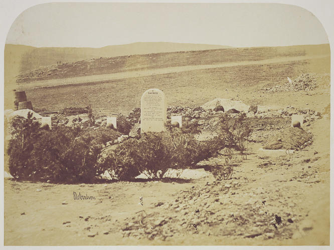 Memorial to several officers of the 90th Light Infantry [title on contents list]. [Crimean War photographs by Robertson]