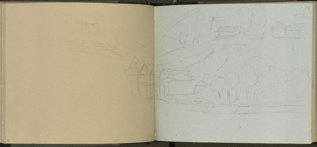 Master: SKETCHES FROM NATURE V. R. 1855 TO 1860
Item: A landscape with buildings Master: SKETCHES FROM NATURE V. R. 1855 TO 1860
Item: A landscape with buildings