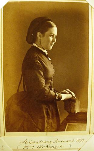 Mary Stewart, later Mrs McKenzie (b. 1855) Mary Stewart, later Mrs McKenzie (b. 1855)