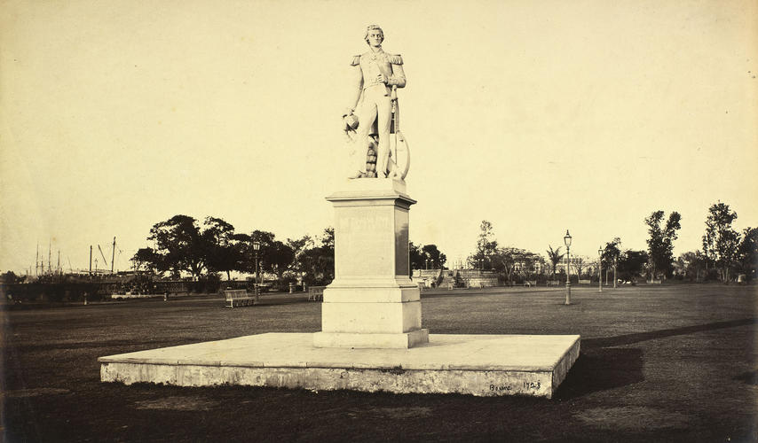 Calcutta, Statue of Sir William Peel R. N. -K. C. B. : Prince of Wales Tour of India 1875-6 (vol. 3) Calcutta, Statue of Sir William Peel R. N. -K. C. B. : Prince of Wales Tour of India 1875-6 (vol. 3)