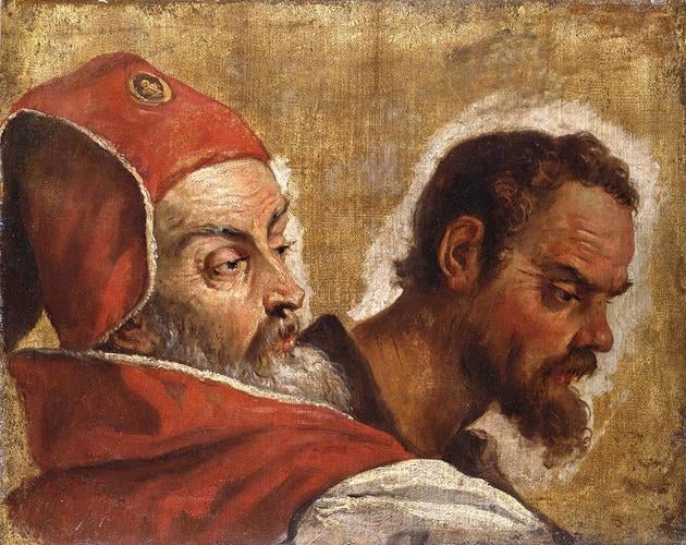 Heads of Two Men (A Scribe or a Pharisee and an Apostle)
