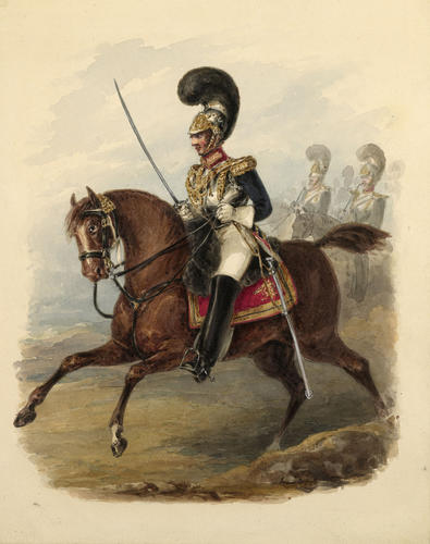 British Officers. Royal Horse Guards. 	About 1828