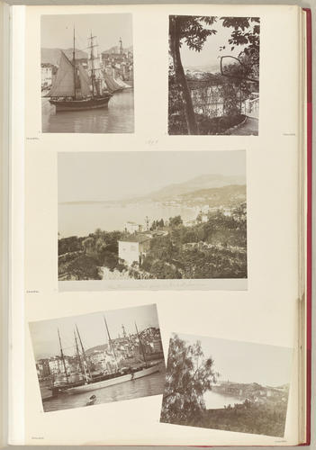 A ship in Menton harbour