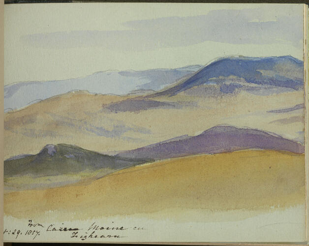 Master: SKETCHES FROM NATURE V. R. 1855 TO 1860
Item: From Cairn Moine an Tighearn
