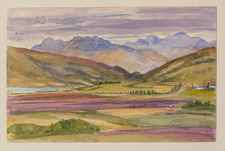 Master: SKETCHES BY QUEEN VICTORIA II
Item: A valley and mountains