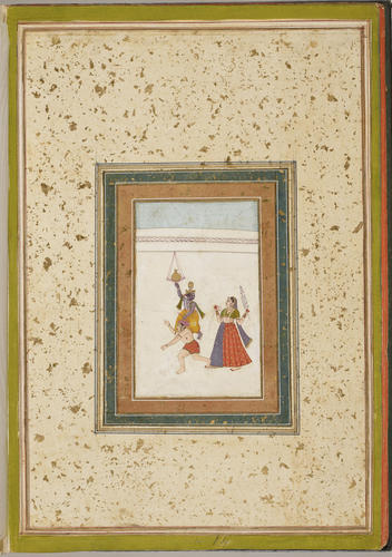 Master: Album of paintings of Hindu gods
Item: ???? ??? Krishna as Makhan Chor (the Butter Thief)