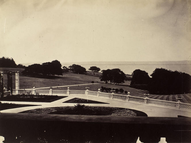 View from the Alcove of the Upper Terrace at Osborne