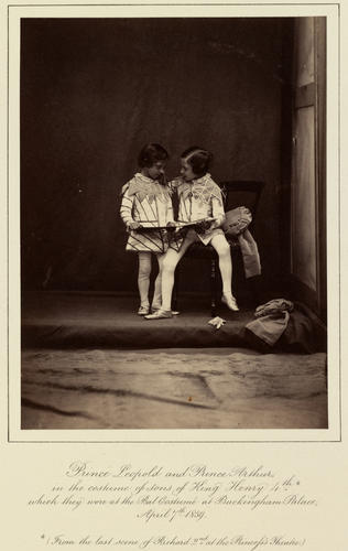 Prince Leopold, later Duke of Albany (1853-84), and Prince Arthur, later Duke of Connaught (1850-1942)