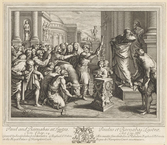 Master: Set of prints reproducing Raphael's Cartoons
Item: Paul and Barnabas at Lystra