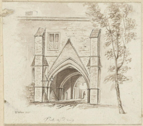Views in Reading: Entrance gate to the Abbey Church Views in Reading: Entrance gate to the Abbey Church