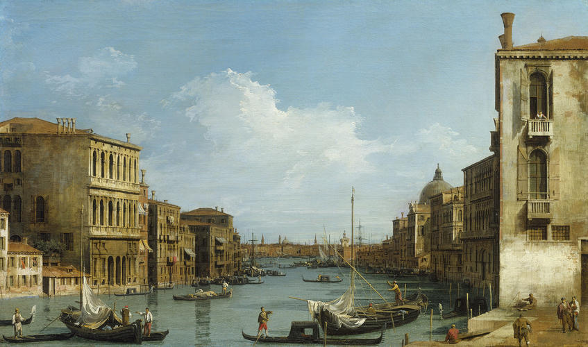 The Grand Canal looking East from Campo San Vio towards the Bacino