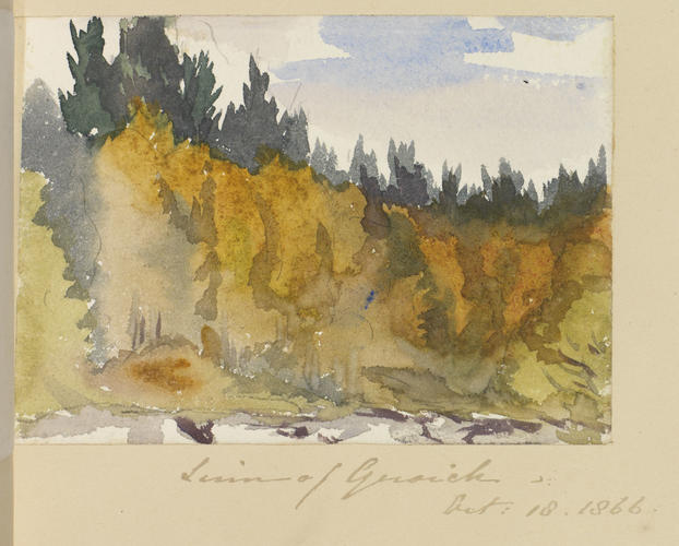 Master: SKETCHES FROM NATURE V. R. 1865 TO 1867
Item: Linn of Quoich