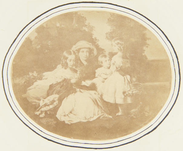 The four eldest princesses: Victoria, Princess Royal, Alice, Helena, and Louise