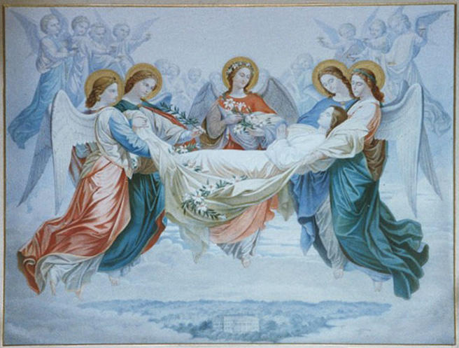 The Apotheosis of the Duchesse de Nemours. A Soul Being carried to Heaven
