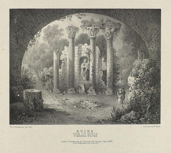 Ruins from Ivy Bridge, Virginia Water Ruins from Ivy Bridge, Virginia Water